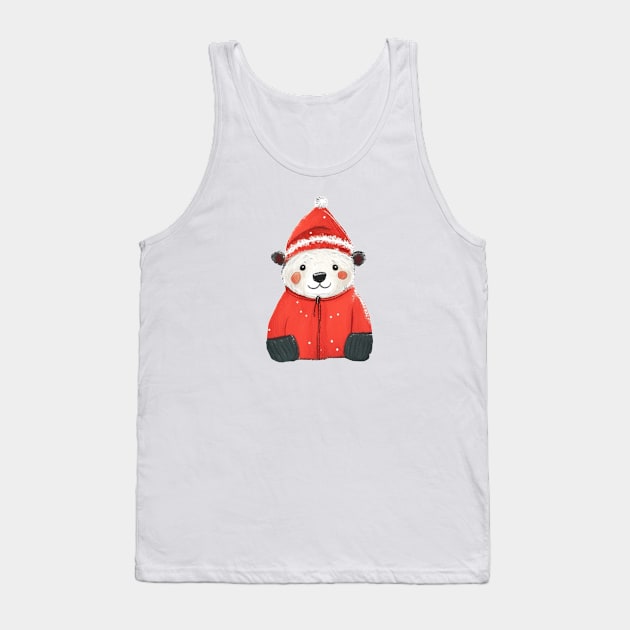 Christmas Santa Bear Tank Top by swagmaven